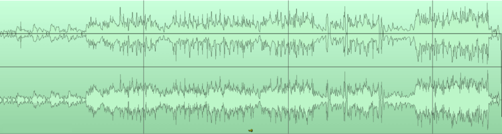 Audio Wave large dynamic